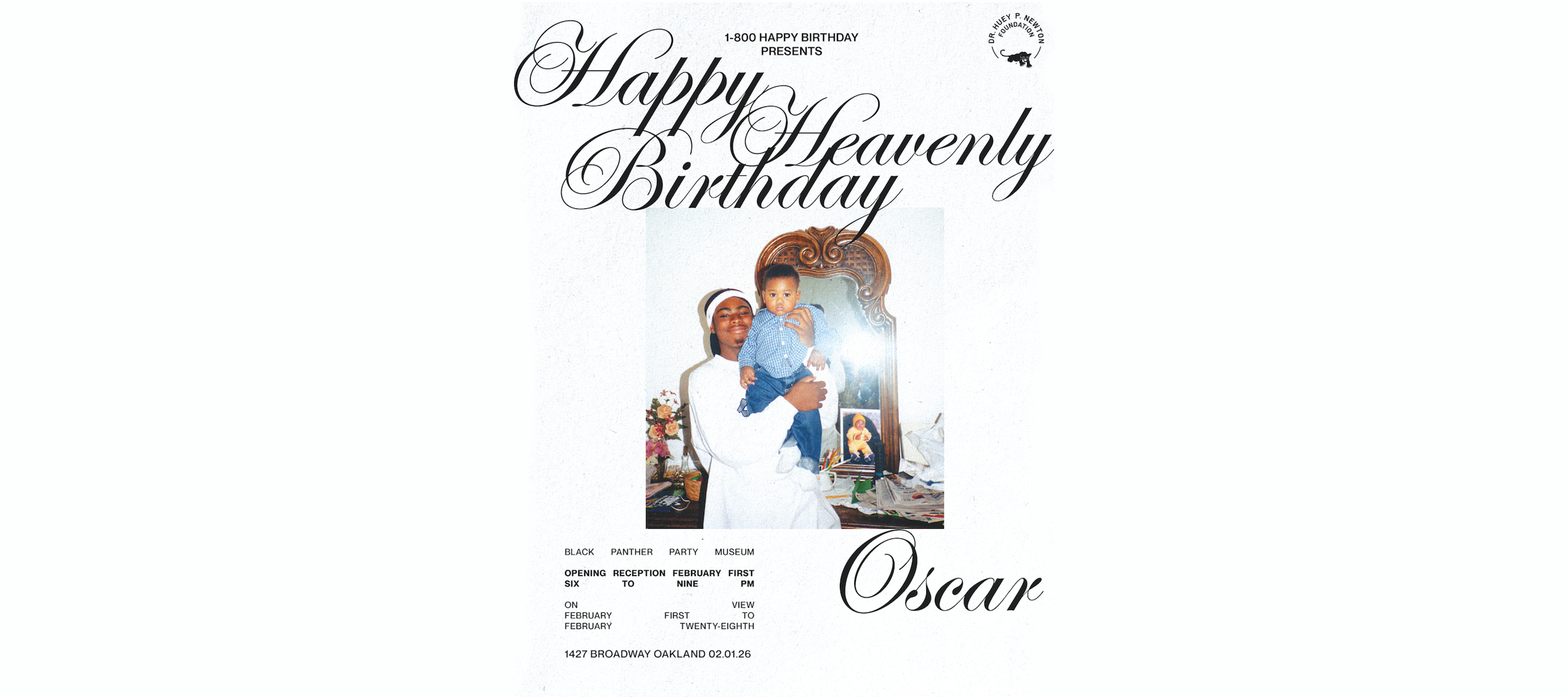 Campaign cover image for Happy Heavenly Birthday Oscar: An Exhibition by 1-800 Happy Birthday Opening Reception