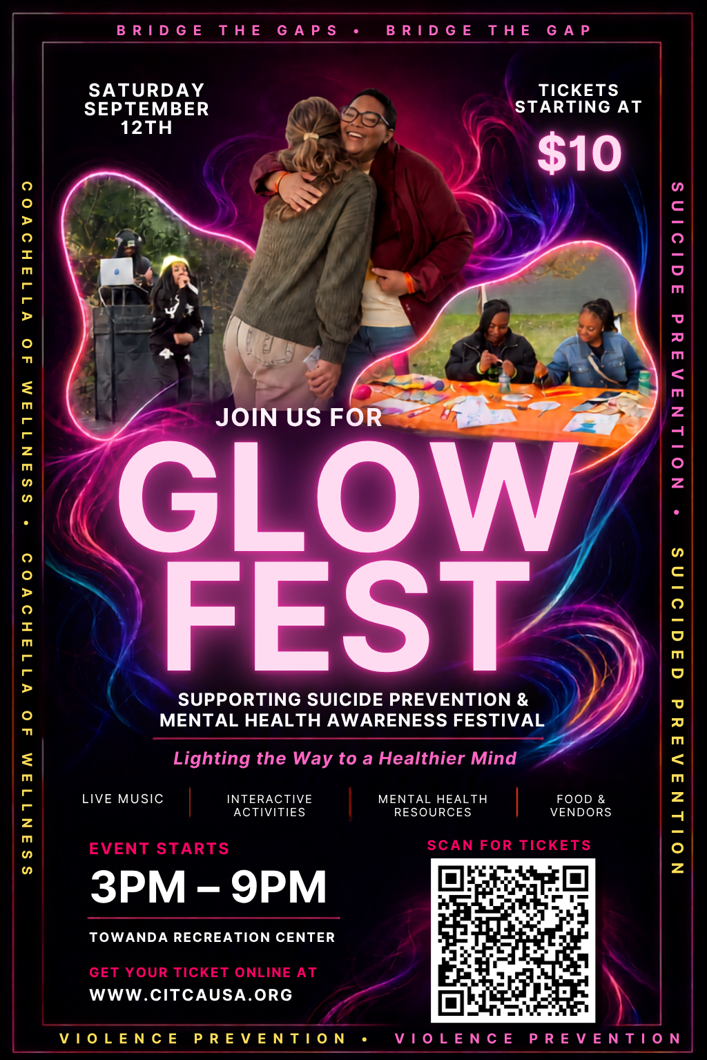 Campaign cover image for GLOW FEST: Glow For A Cause Charity Event