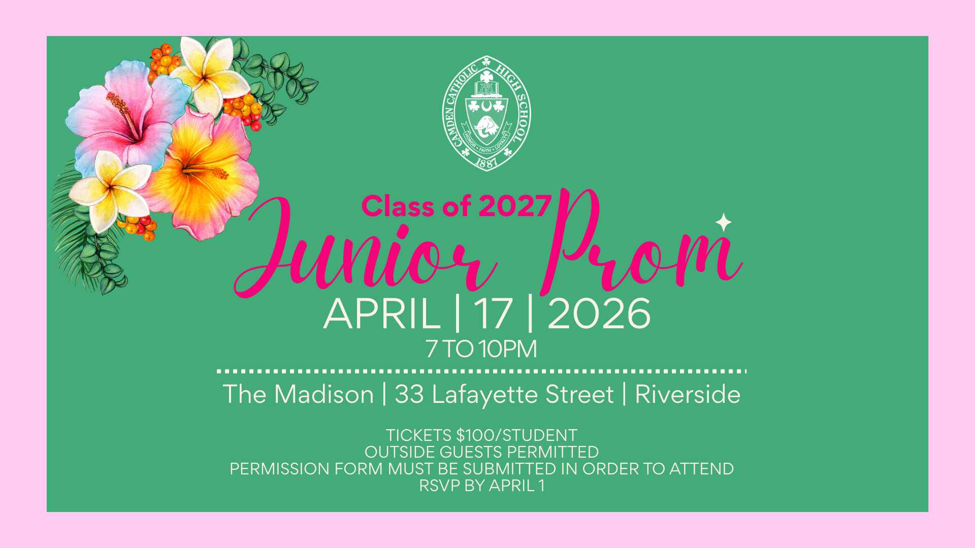 Campaign cover image for Class of 2027 Junior Prom