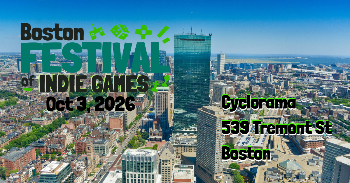 Campaign cover image for Boston Festival of Indie Games 2026