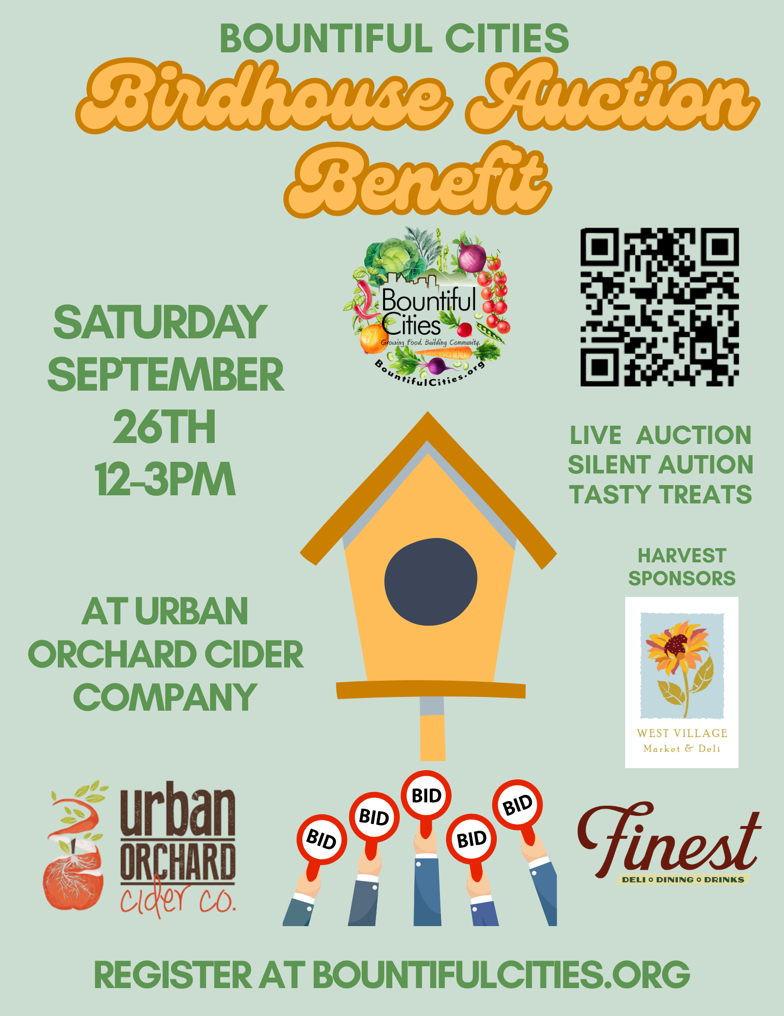Campaign cover image for Birdhouse Benefit Auction - September 26th Noon-3pm at Urban Orchard Cider Company
