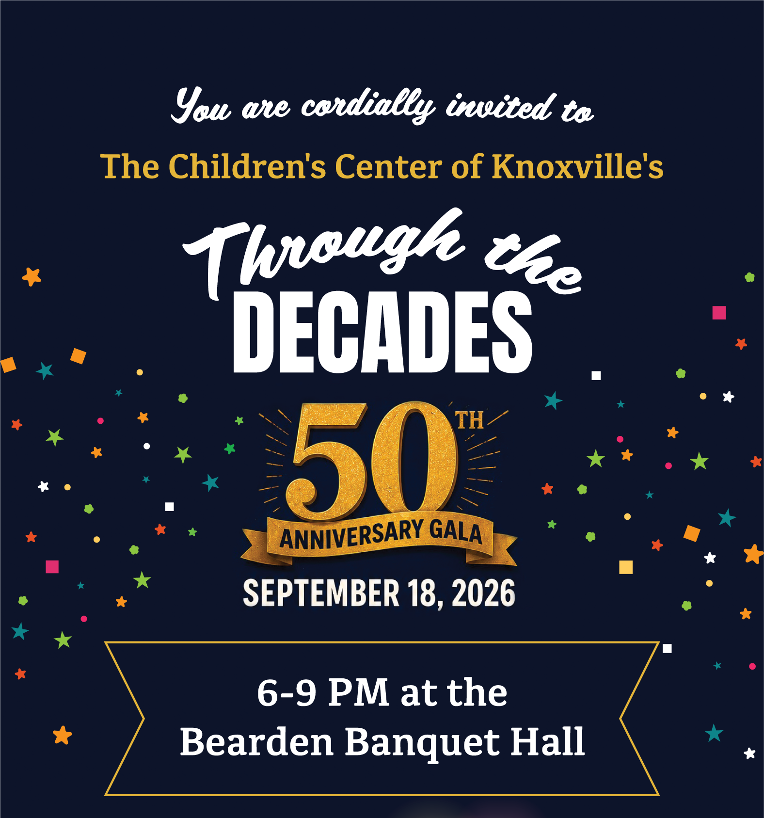 Campaign cover image for Through the Decades: 50 Years of Children's Center of Knoxville
