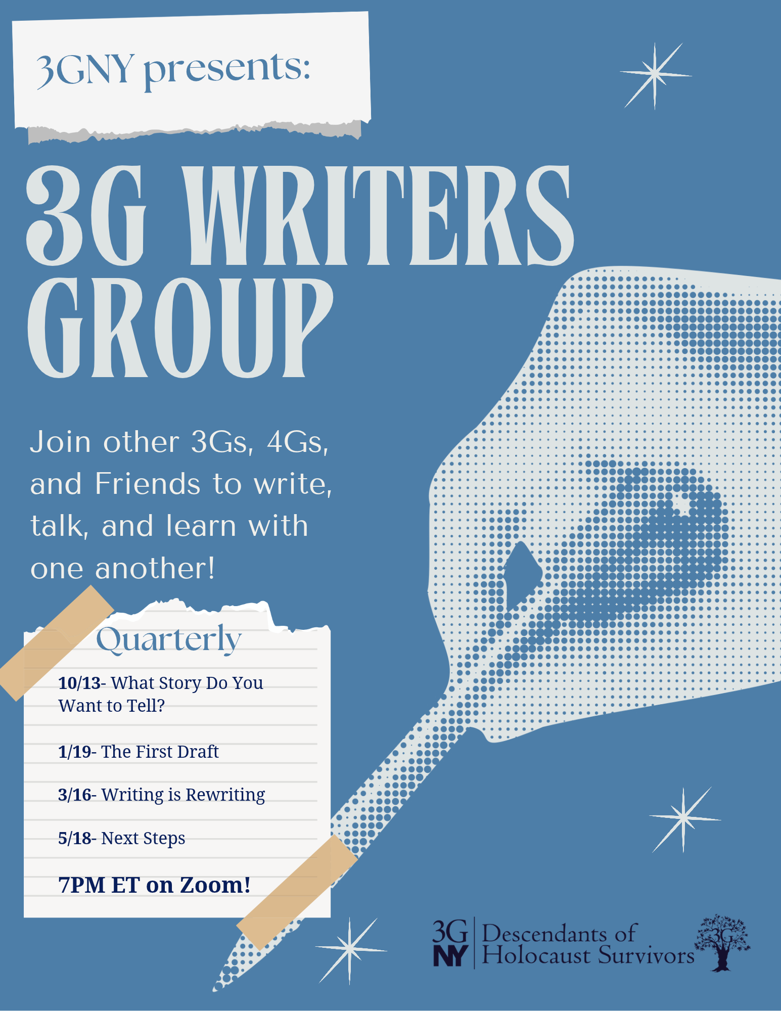 Campaign cover image for 3G Writers Group
