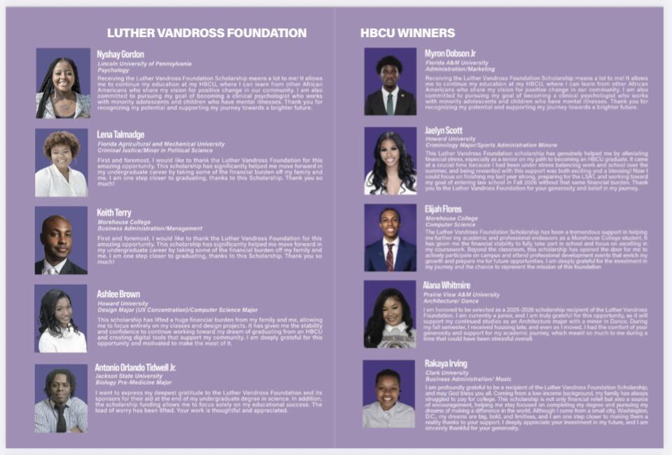 Campaign cover image for Luther Vandross Foundation. Power of Love 2026 HBCU Fundraiser