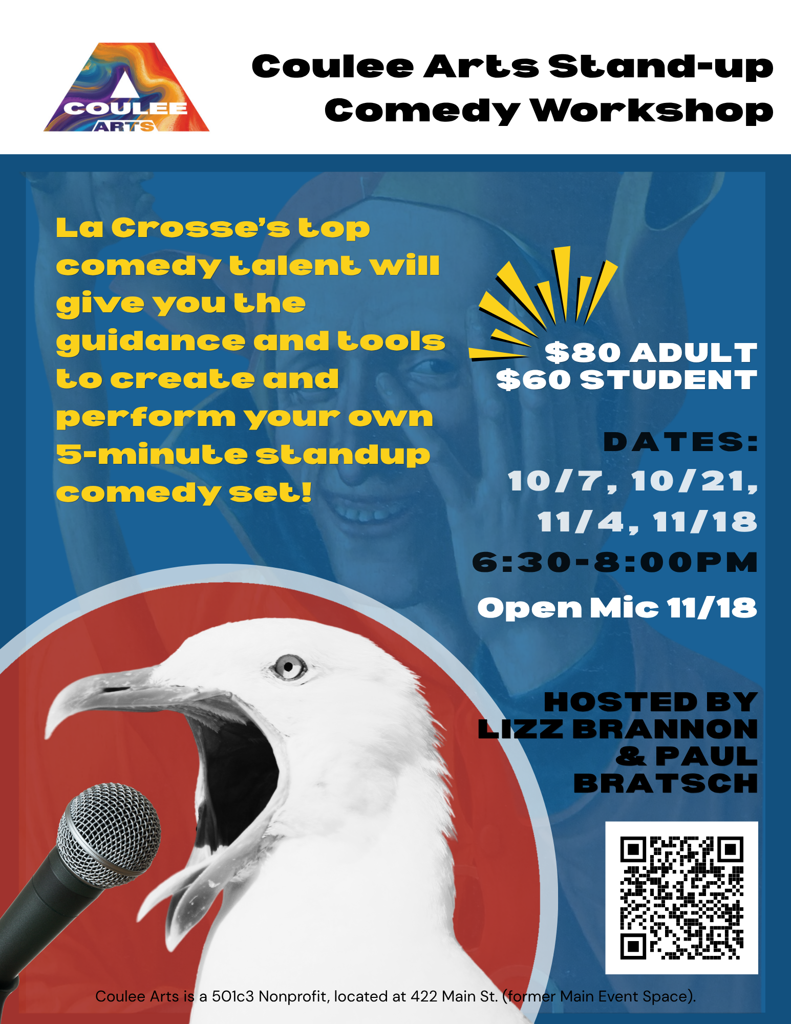 Campaign cover image for Stand-up Comedy Workshop Series - Fall 2026