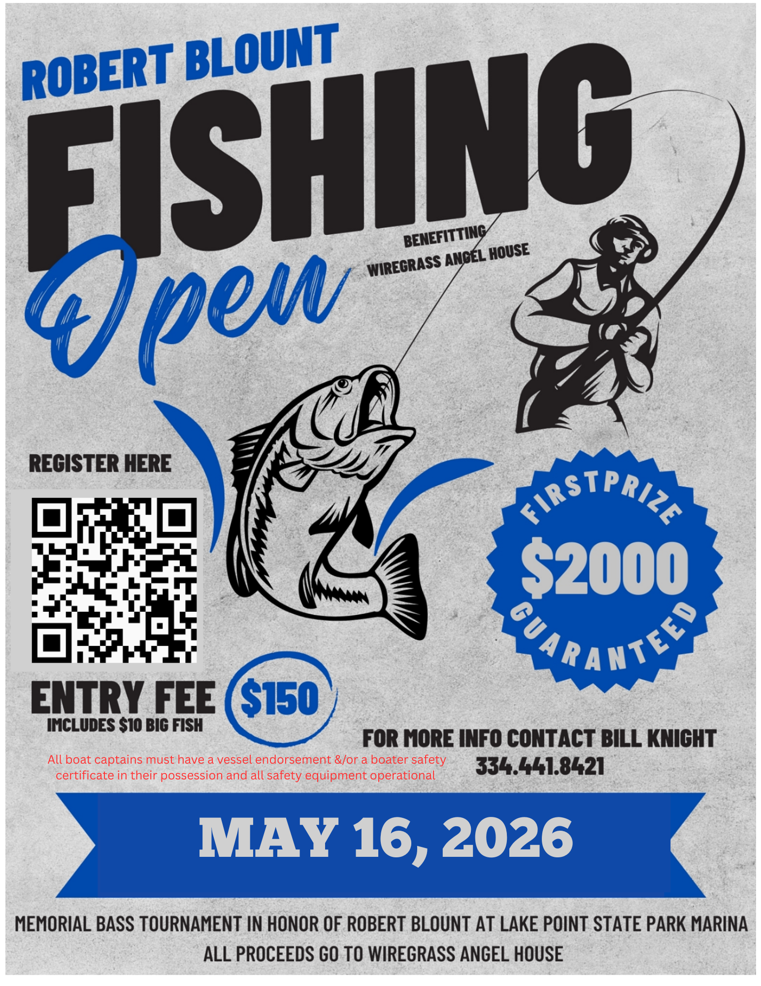 Campaign cover image for 4th Annual Robert Blount Fishing Open