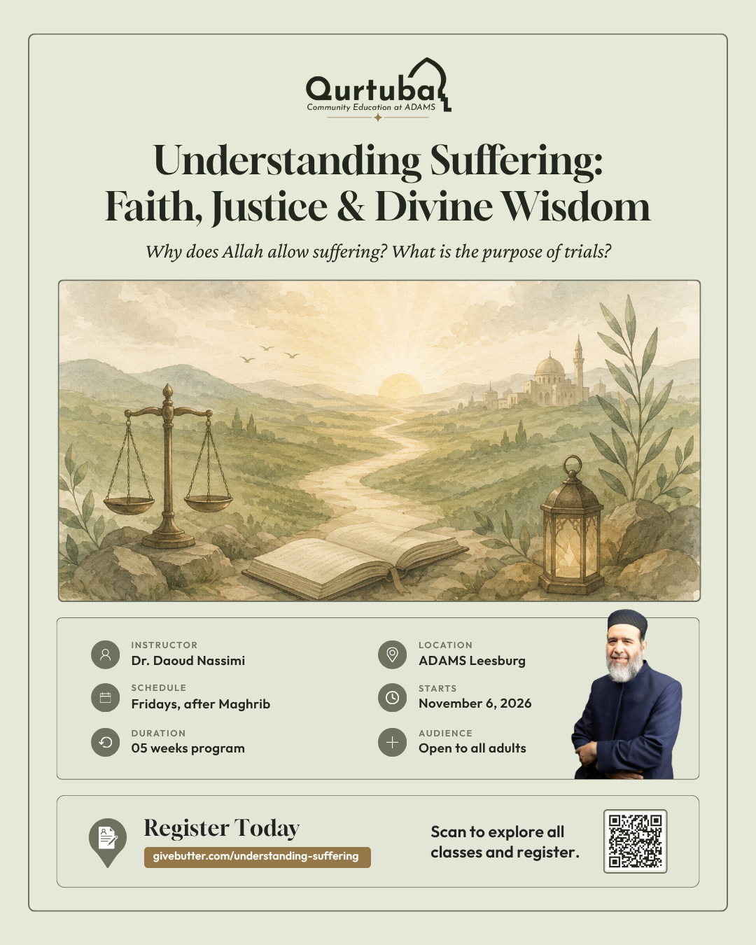 Campaign cover image for Understanding Suffering: Faith, Justice & Divine Wisdom