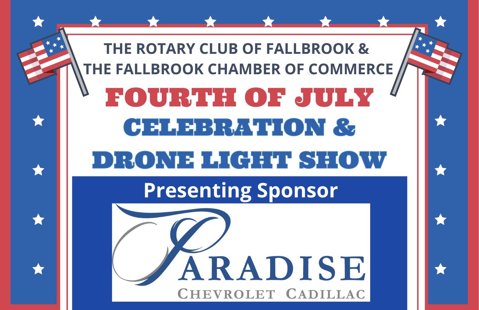 Campaign cover for Donate to Fallbrook 4th of July Drone Show