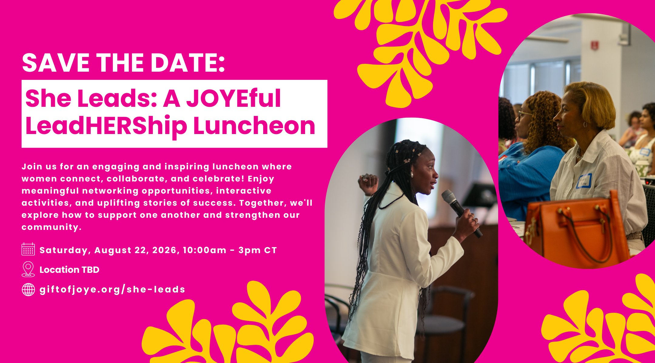 Campaign cover image for She Leads: A JOYEful LeadHERship Luncheon 2026