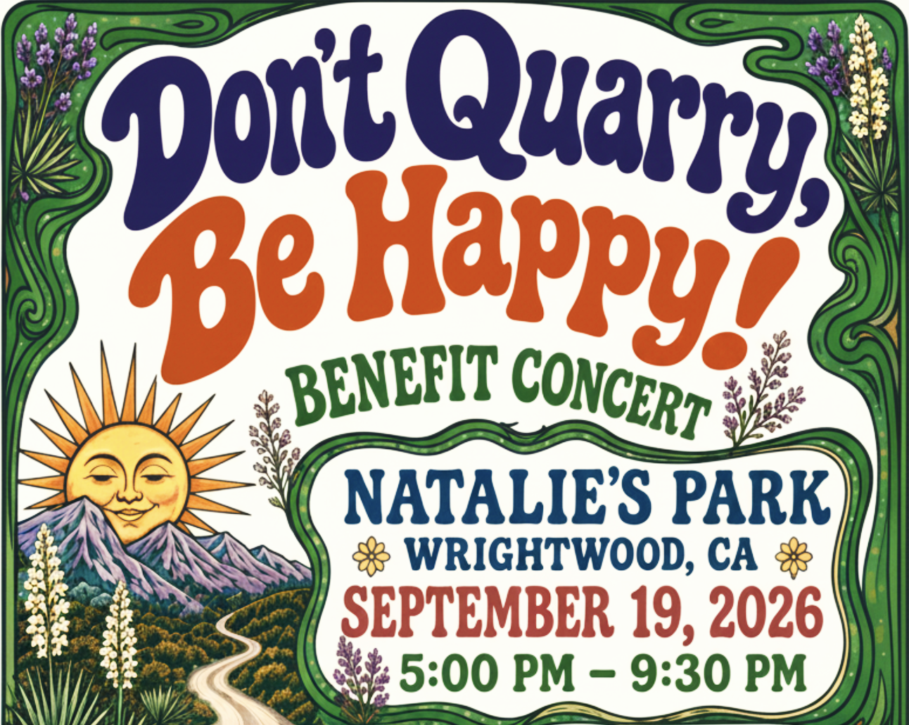 Campaign cover image for "Don't Quarry, Be Happy!" Benefit Concert