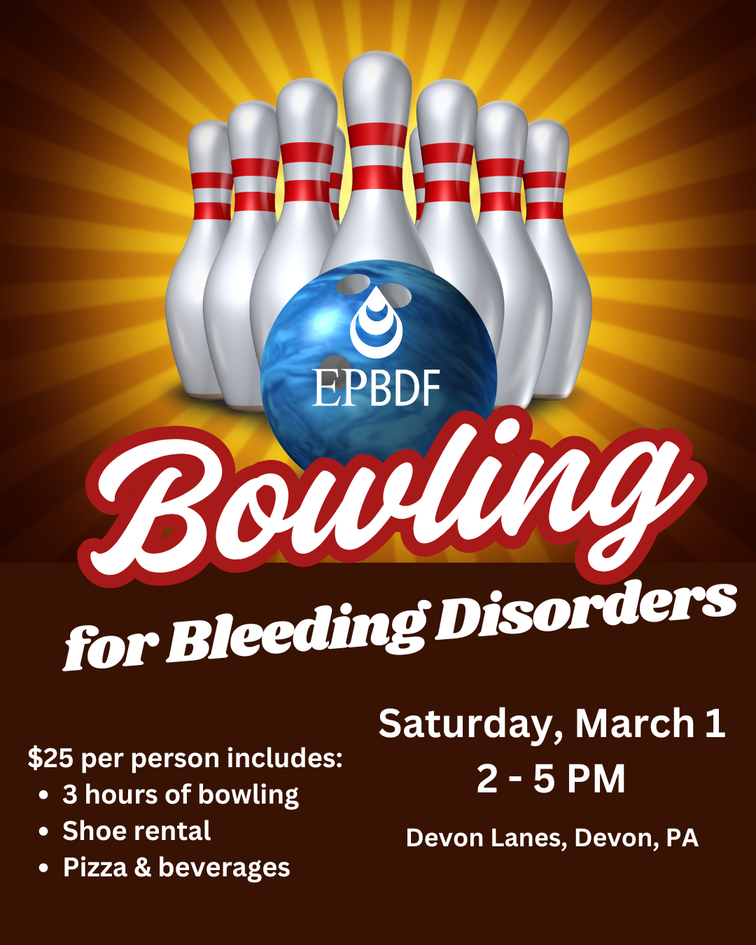 Campaign cover image for 2025 Bowling for Bleeding Disorders