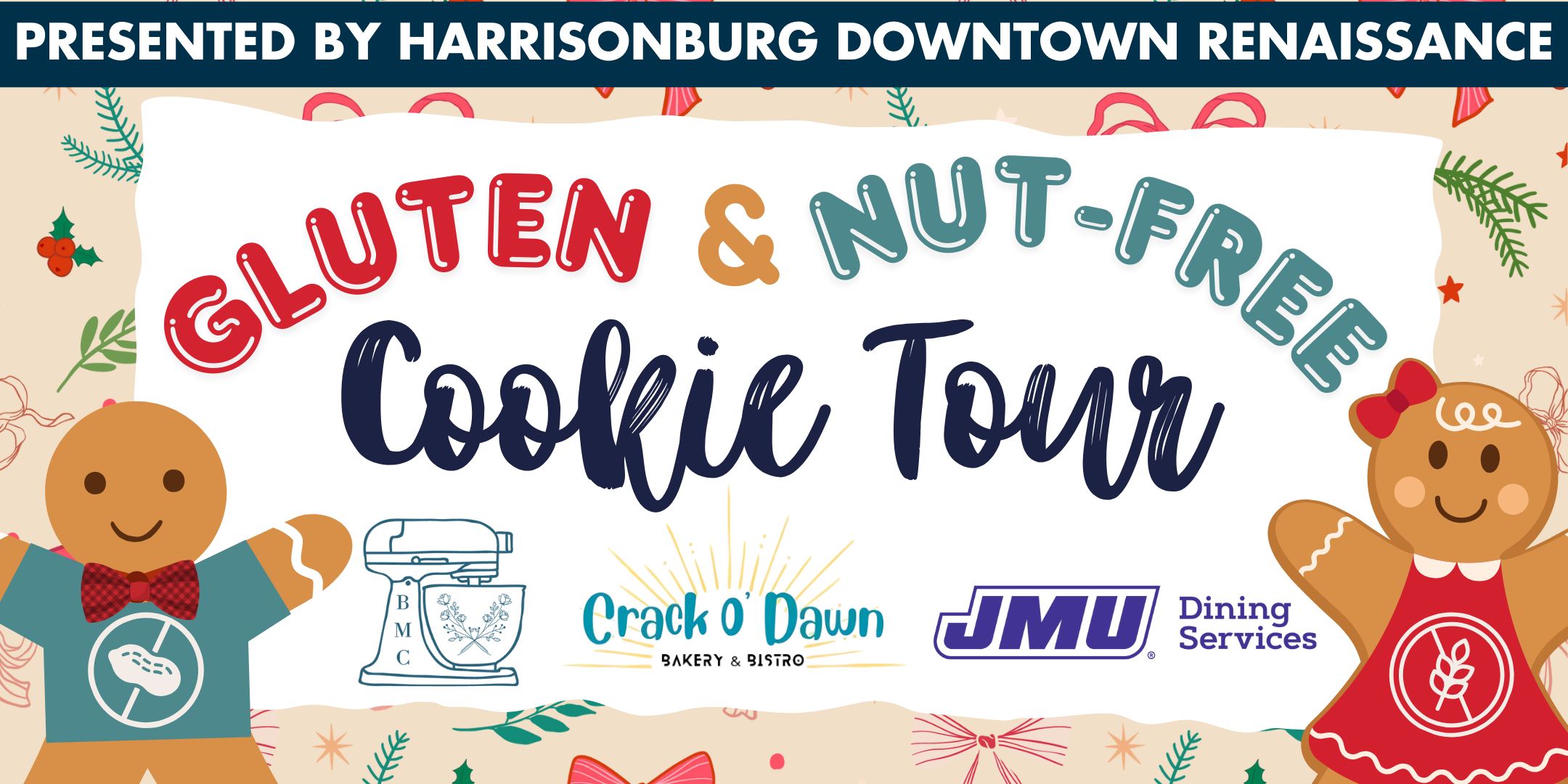 Campaign cover image for 2025 Gluten & Nut-Free Cookie Tour presented by BMC Bakes, Crack O' Dawn, & JMU Dining