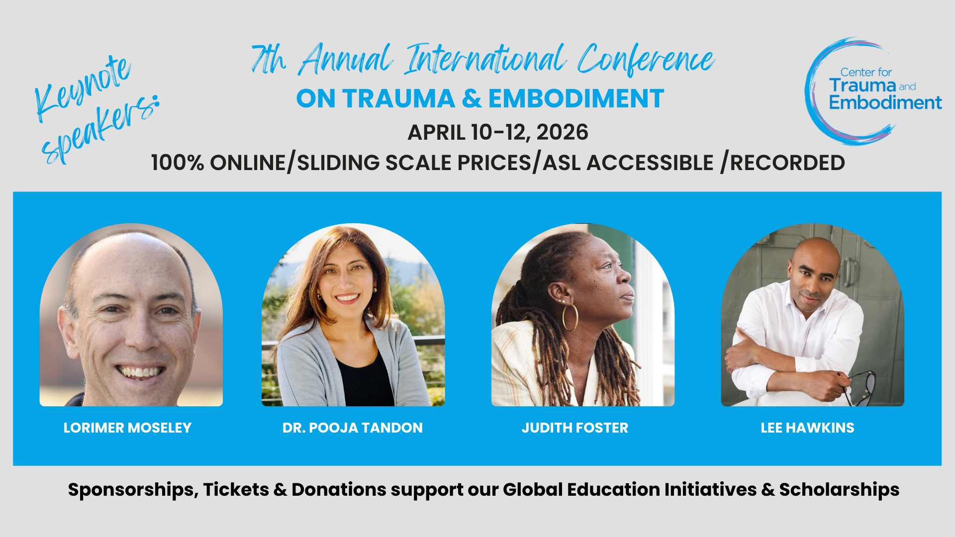 Campaign cover image for 7th Annual Online International Conference on Trauma & Embodiment