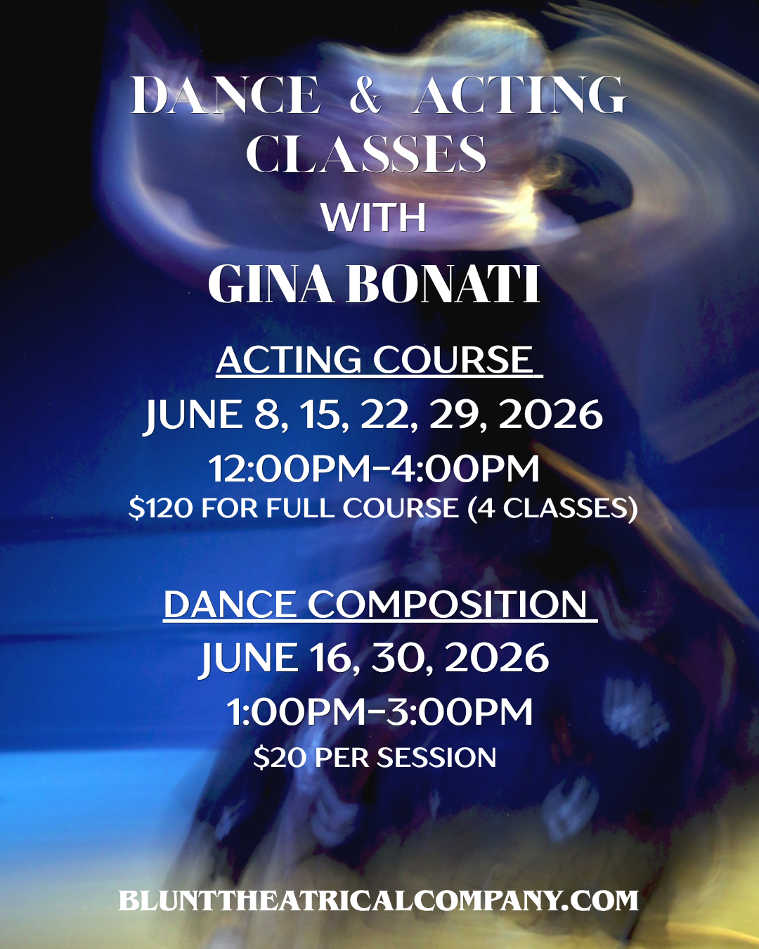 Campaign cover image for Acting & Dance Lessons with Gina Bonati