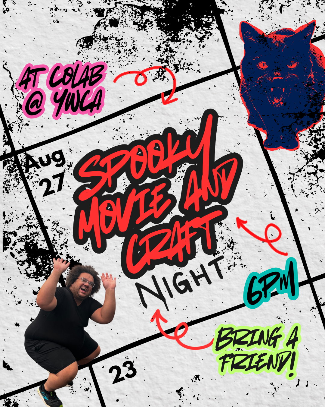 Campaign cover image for Spooky Movie and Craft Night, August 27th