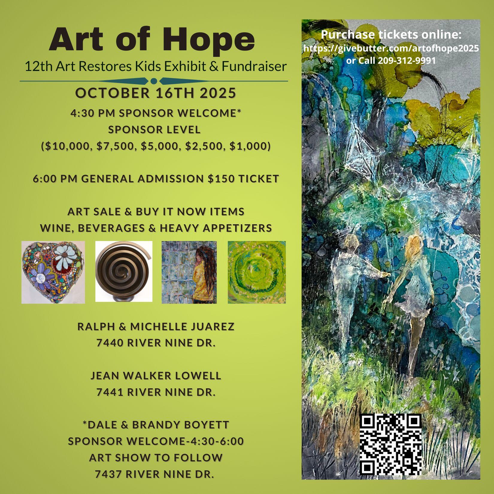 Campaign cover image for Art of Hope October 16th 2025