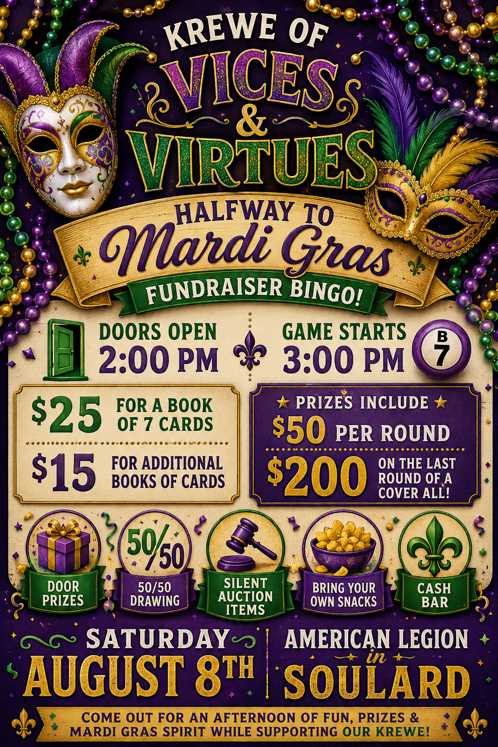 Campaign cover image for Halfway to Mardi Gras!
