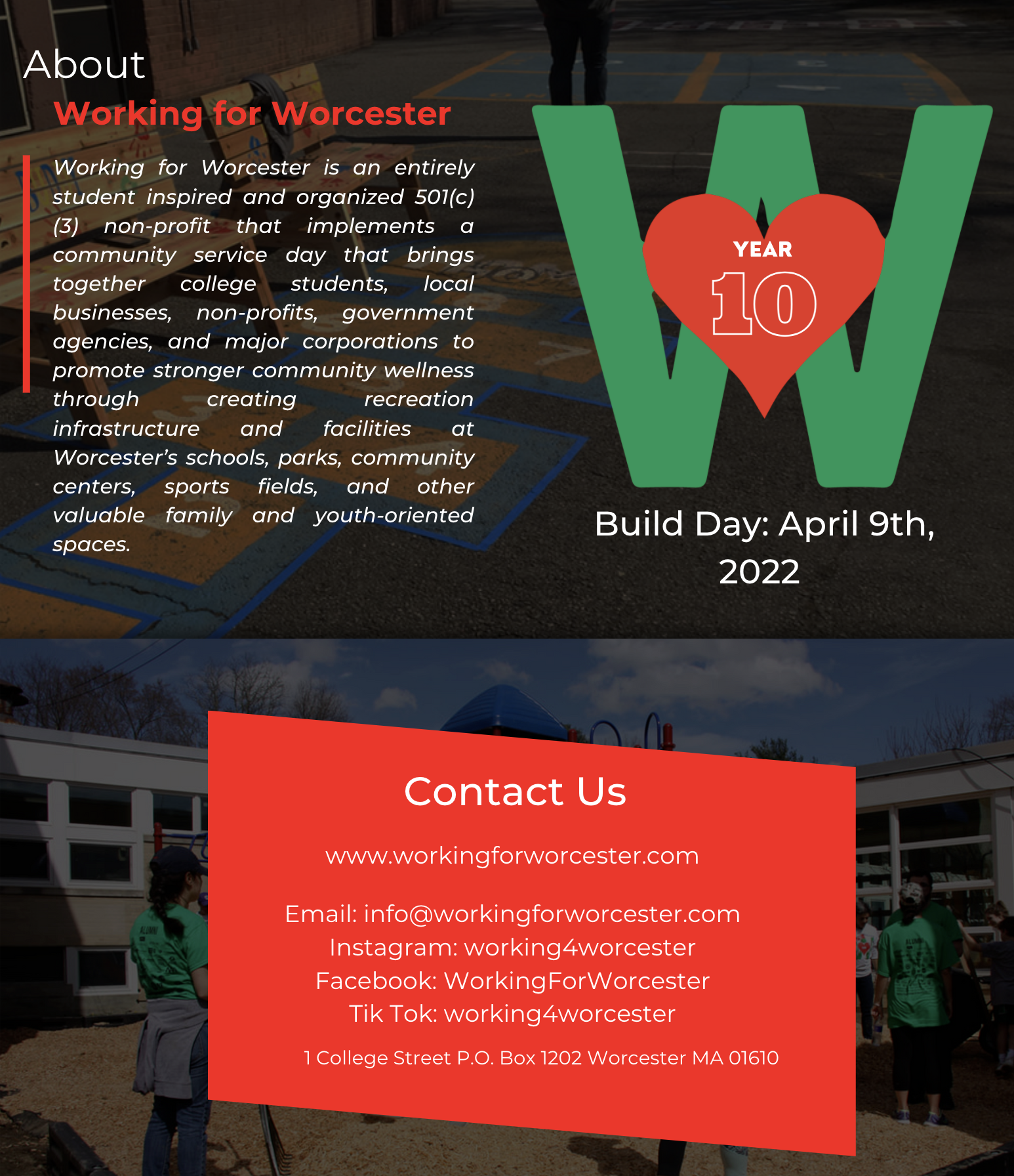 Campaign cover image for Working for Worcester Year 10!