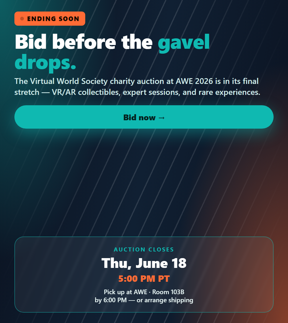 Campaign cover image for VWS AWE 2026 Auction