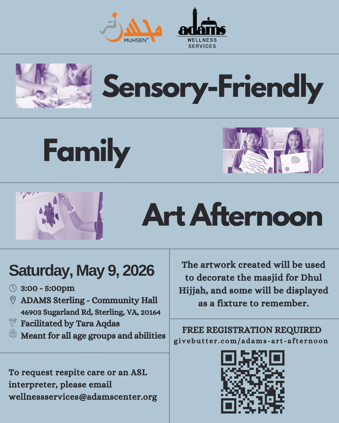 Campaign cover image for Sensory-Friendly Family Art Afternoon