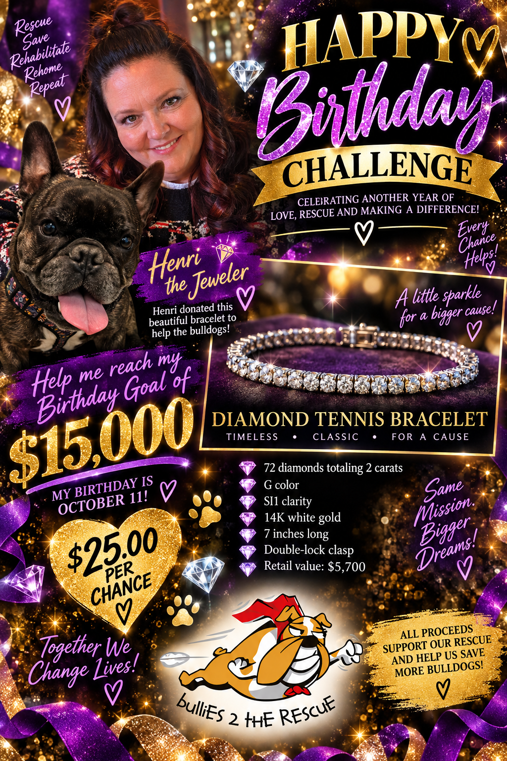 Campaign cover for 💎 Courtney’s $15K Birthday Challenge
