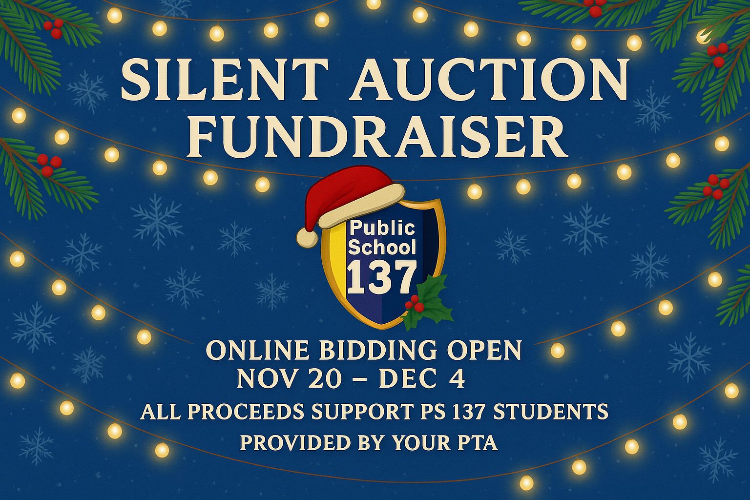 Campaign cover image for PTA Winter Silent Auction
