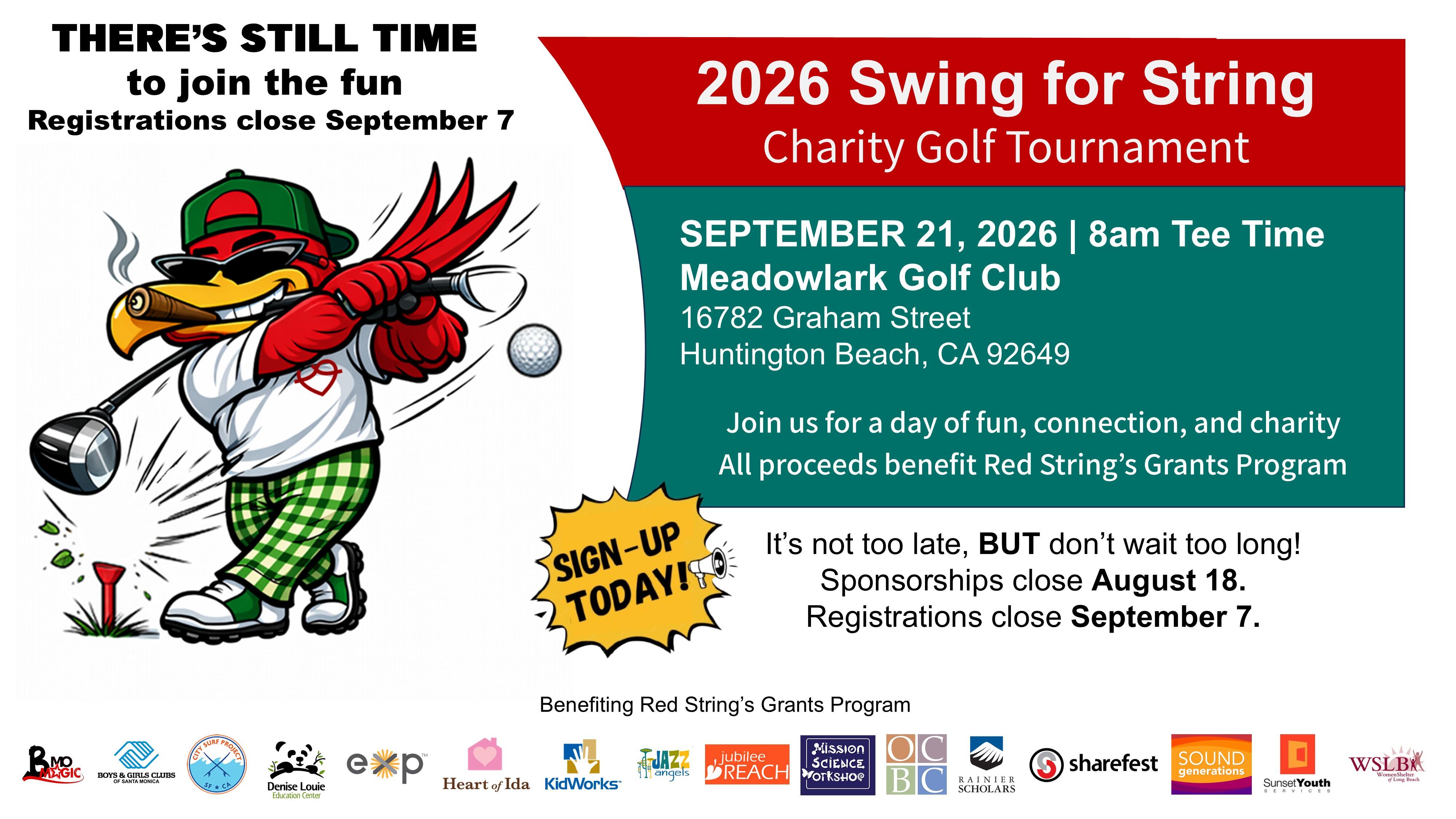 Campaign cover image for 4th Annual Swing for String Charity Golf Tournament