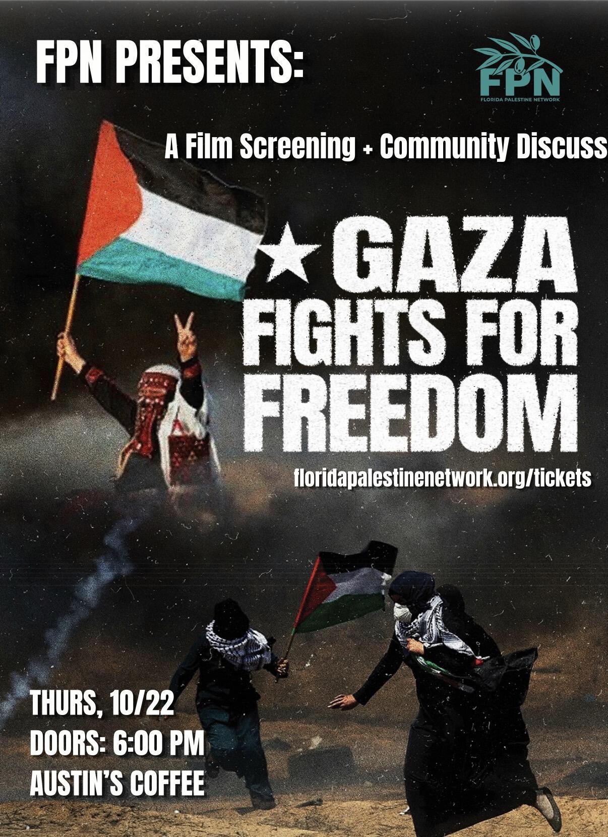 Campaign cover image for Palestine Film Night: Gaza Fights for Freedom