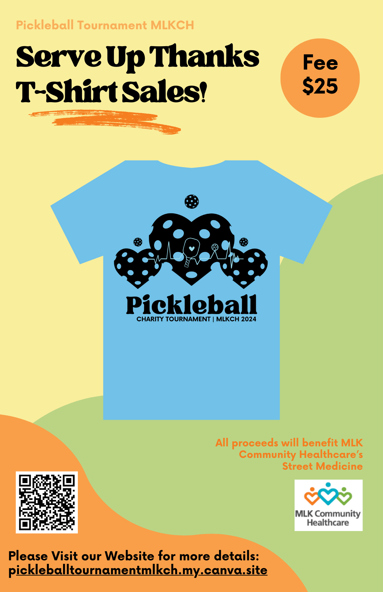 Campaign cover image for T-Shirt Sales: Charity Pickleball Tournament MLKCH