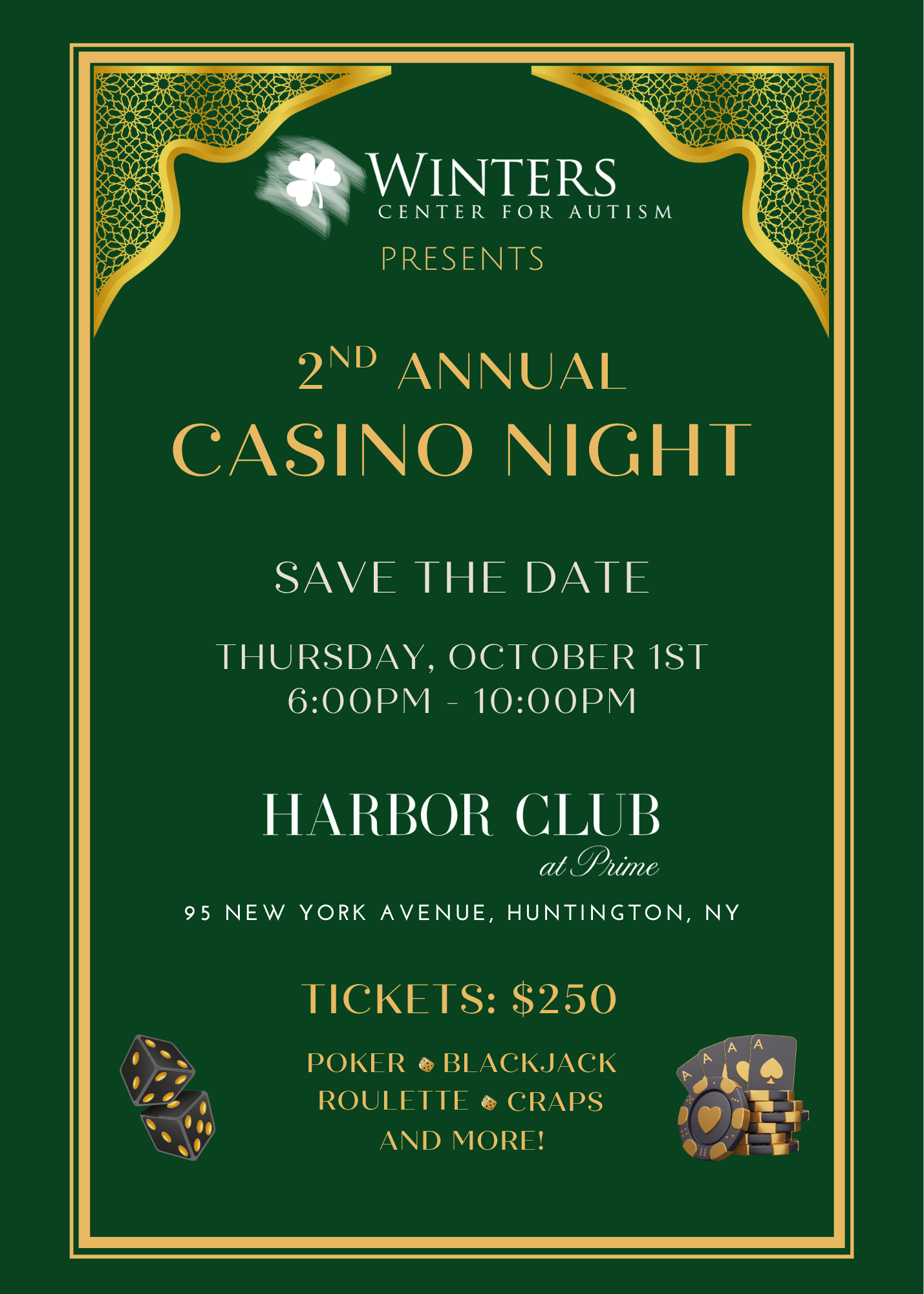 Campaign cover image for Save the Date: Casino Night 2026
