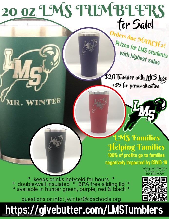 Campaign cover image for 20 oz LMS Tumblers!