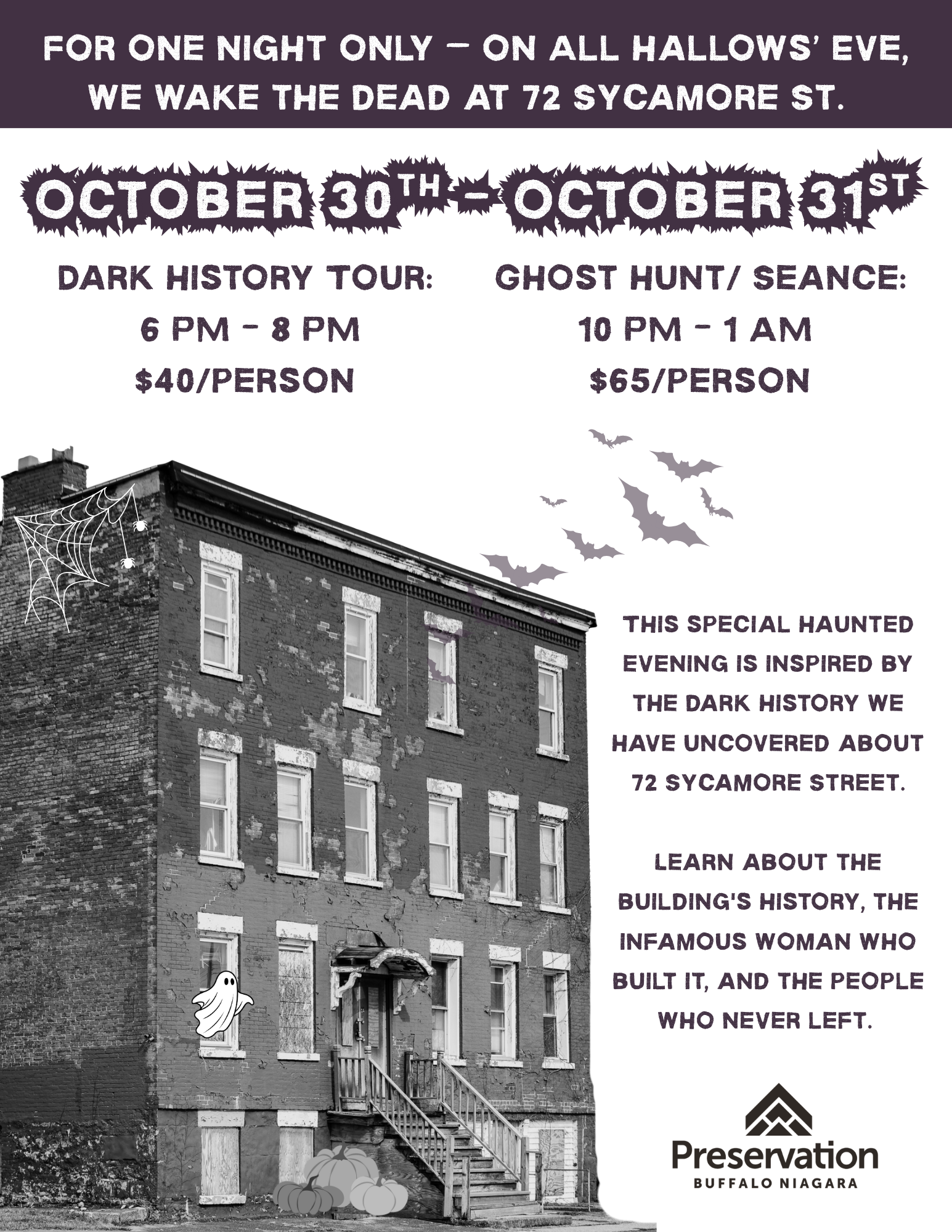 Campaign cover image for Wake The Dead: 72 Sycamore Street