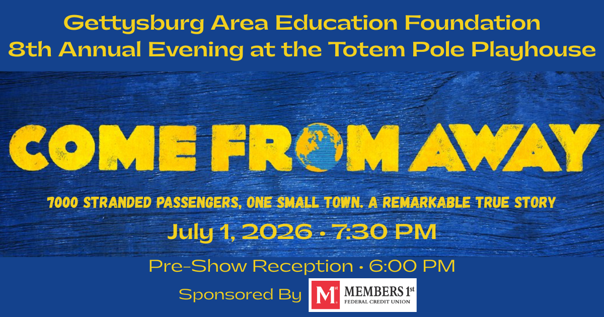 Campaign cover image for 8th Annual GAEF Evening at the Totem Pole Playhouse: "Come From Away" Wednesday, July 1, 2026 at 7:30PM