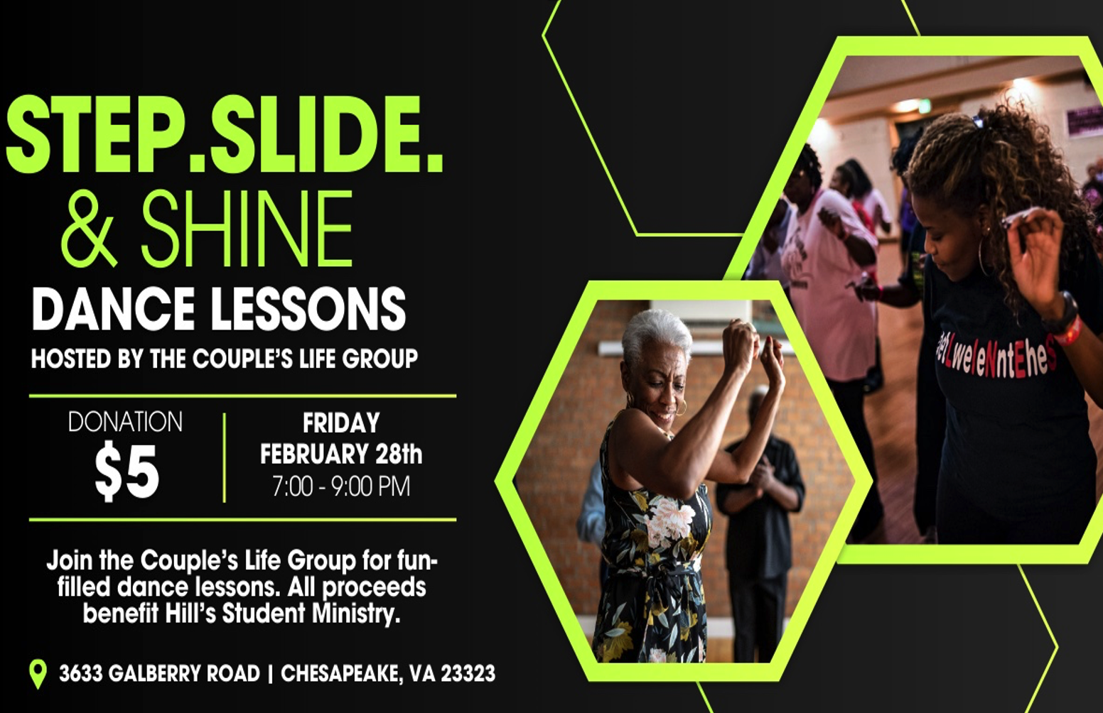 Campaign cover image for Step, Slide, & Shine, Line Dance Night