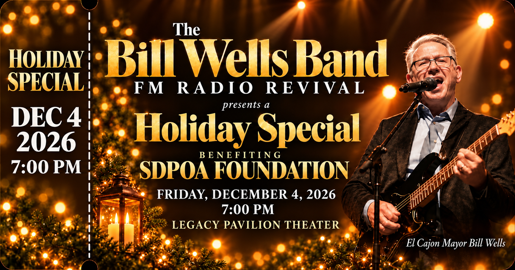 Campaign cover image for Bill Wells Band Holiday Special 2026