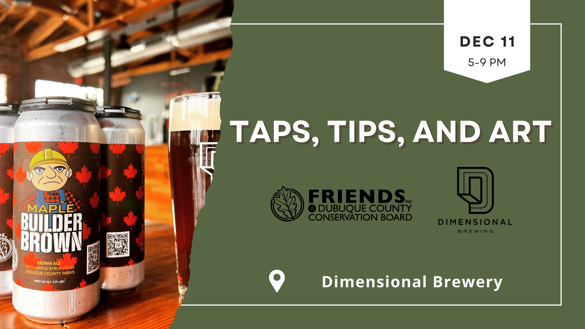 Campaign cover image for Taps, Tips, & Art