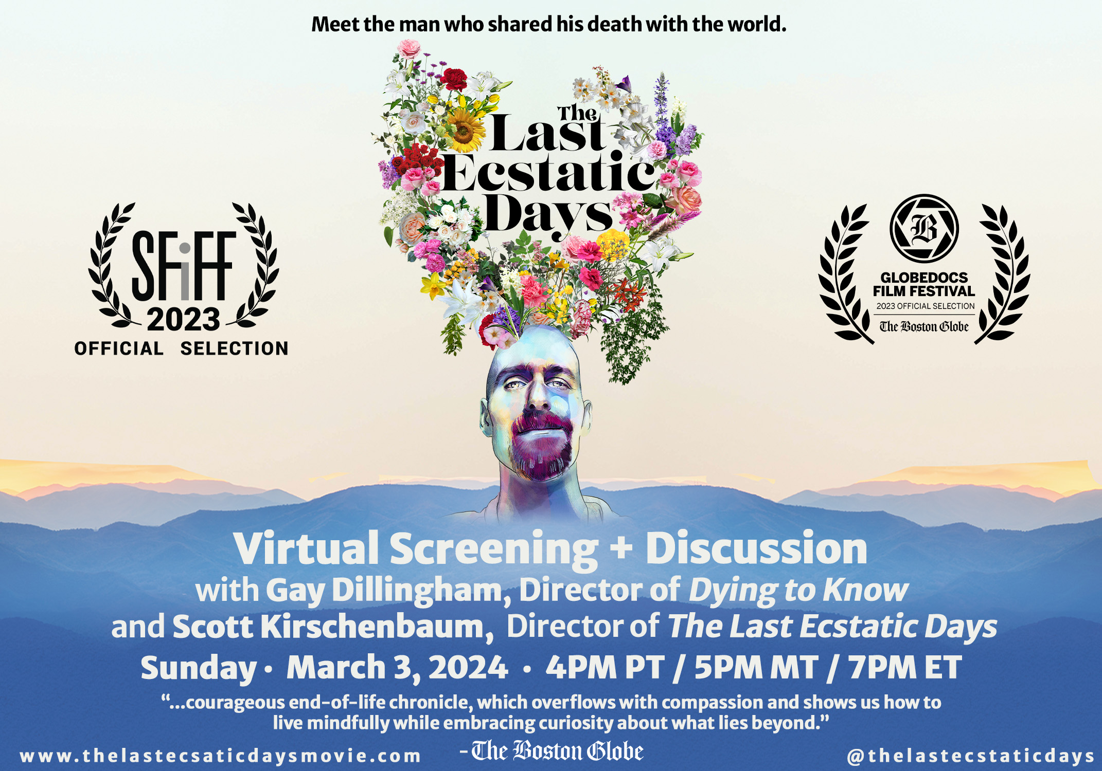 Campaign cover image for A Virtual Screening of "The Last Ecstatic Days" with Director Gay Dillingham ("Dying to Know") and Director Scott Kirschenbaum