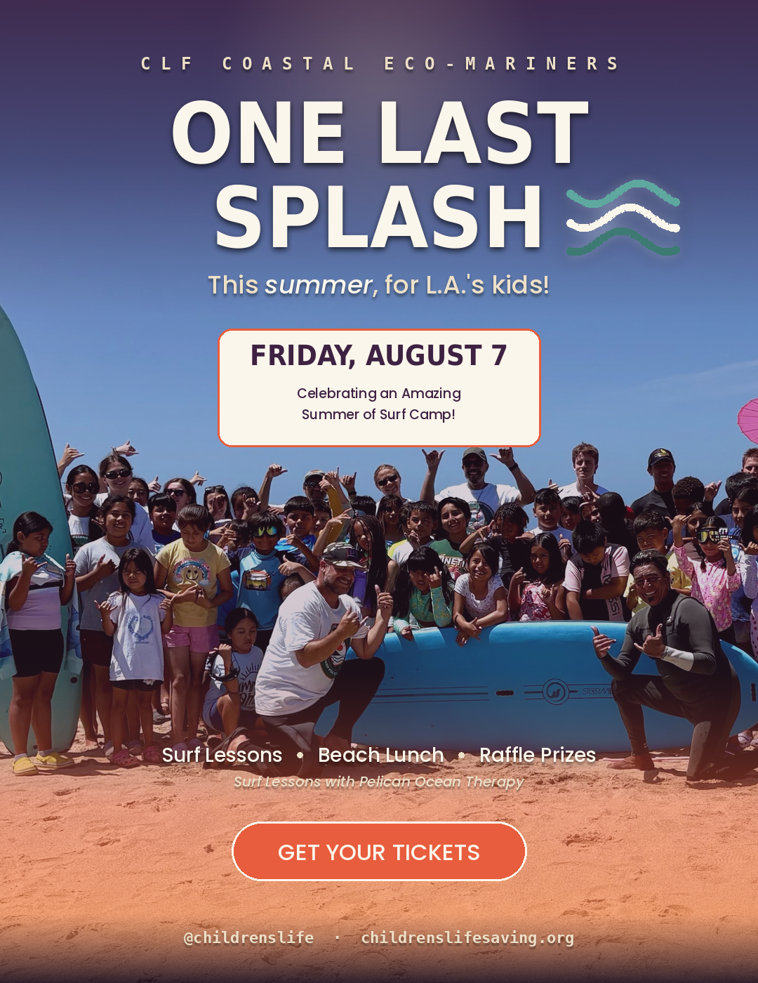 Campaign cover image for CLF's "One Last Splash" of Summer Event!