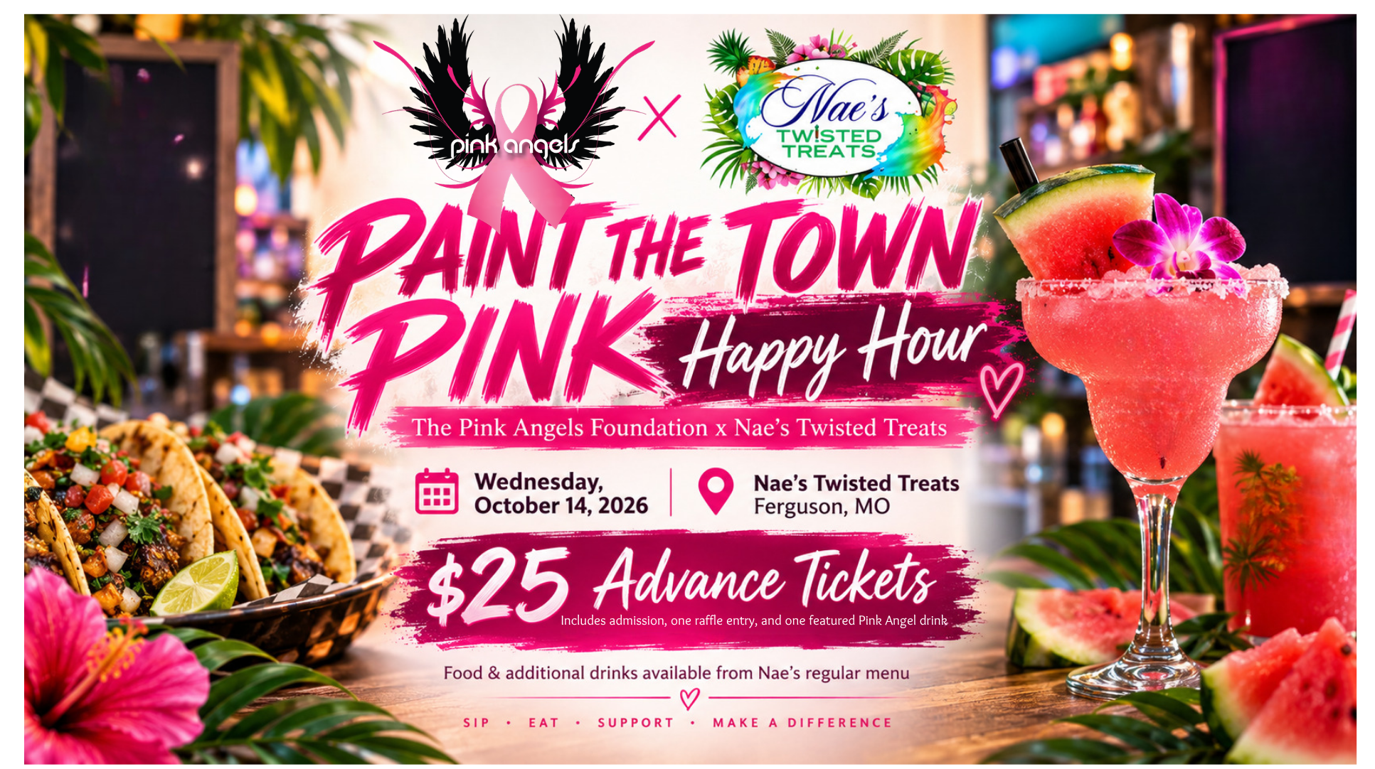 Campaign cover image for Paint the Town Pink Happy Hour