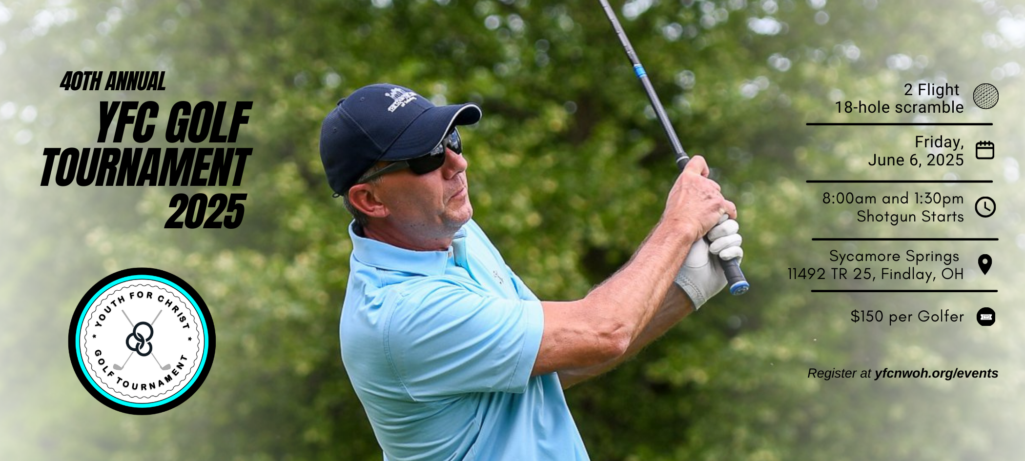 Campaign cover image for YFC NWOH Golf 2025