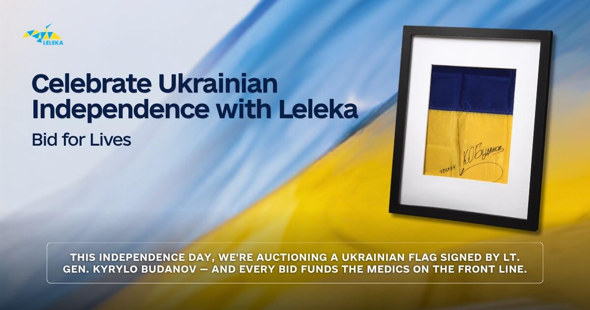 Campaign cover image for 35 Years of Freedom. Bid with Leleka for the Medics Keeping It That Way.