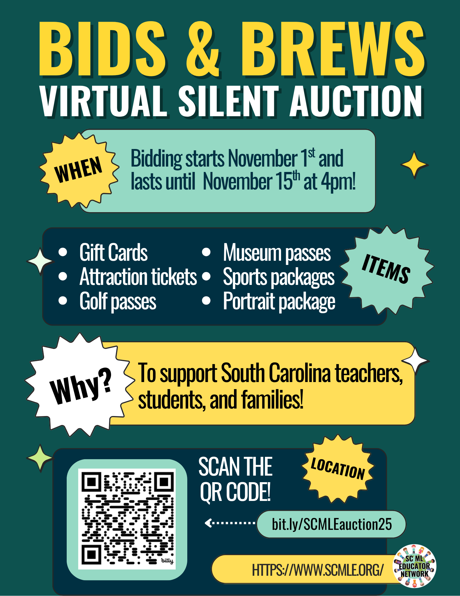 Campaign cover image for SCMLE's 2nd Annual Bids & Brews