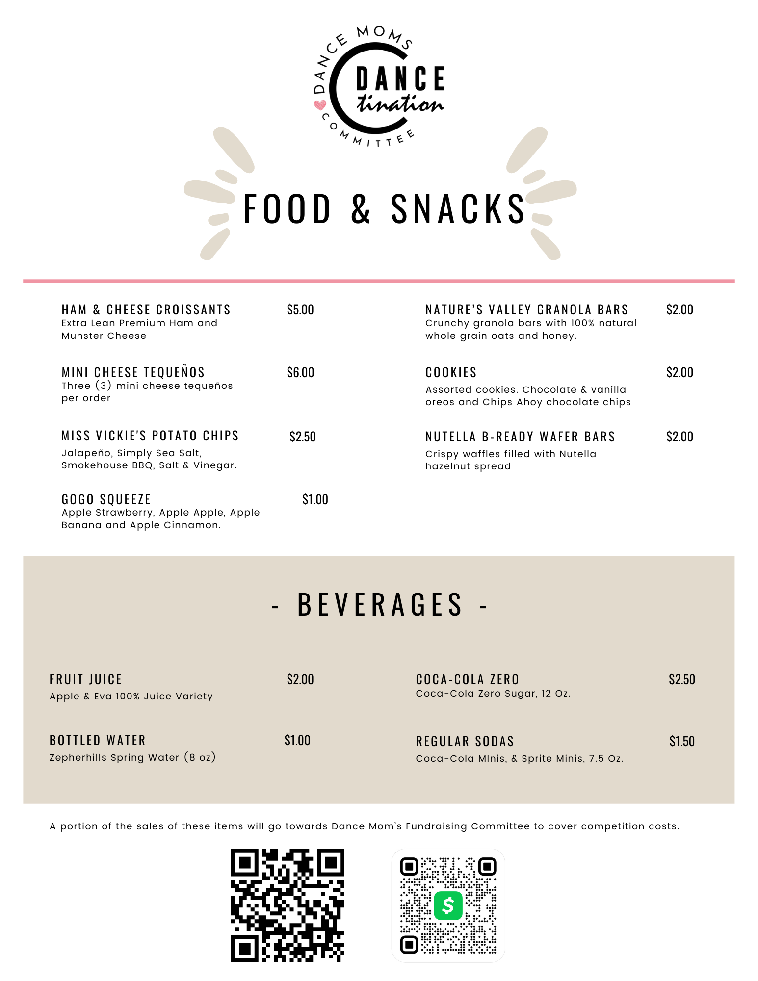 Campaign cover image for Dancetination Recital - Food Concession