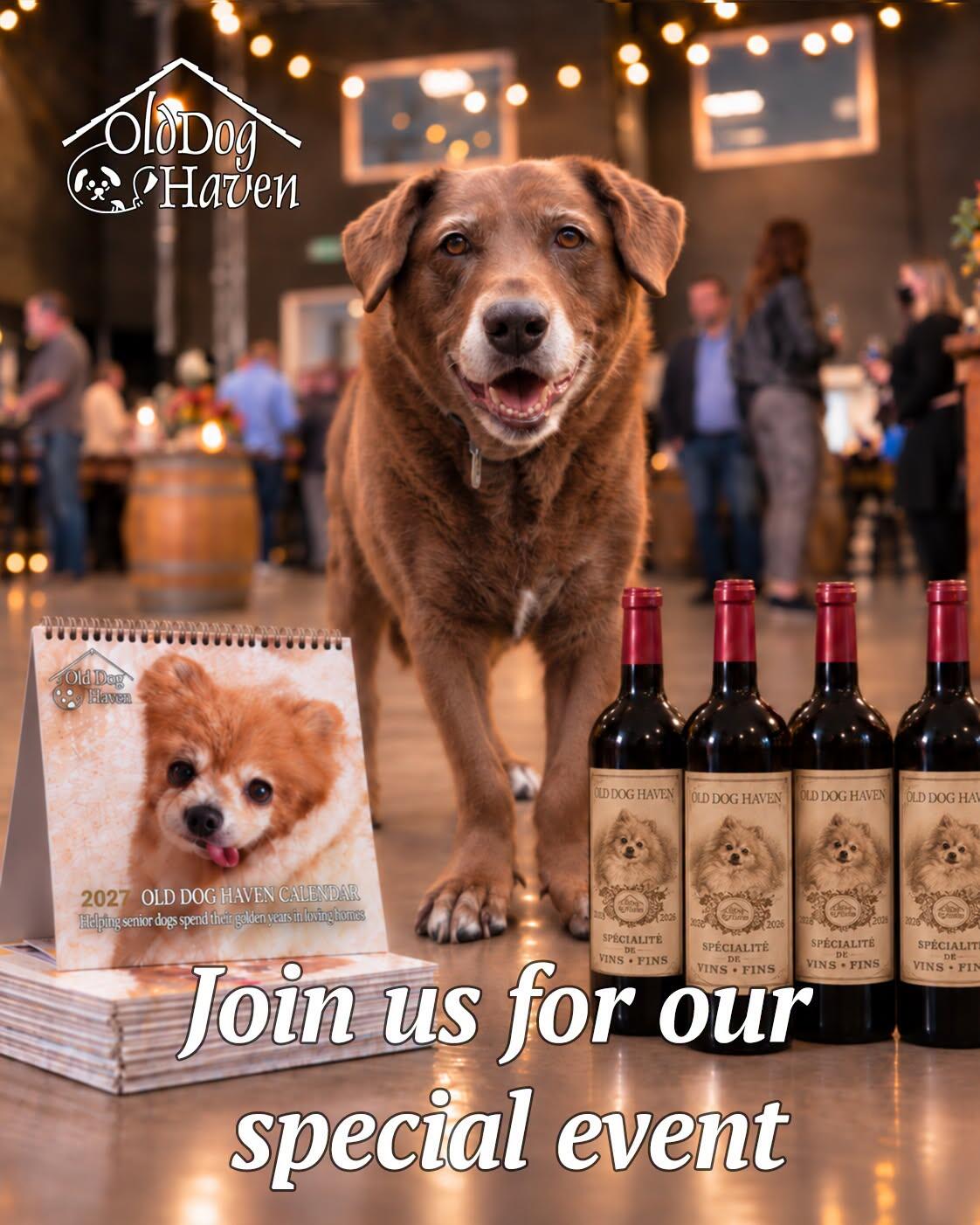 Campaign cover image for 2026 Old Dog Haven Calendar Release Party Silent Auction