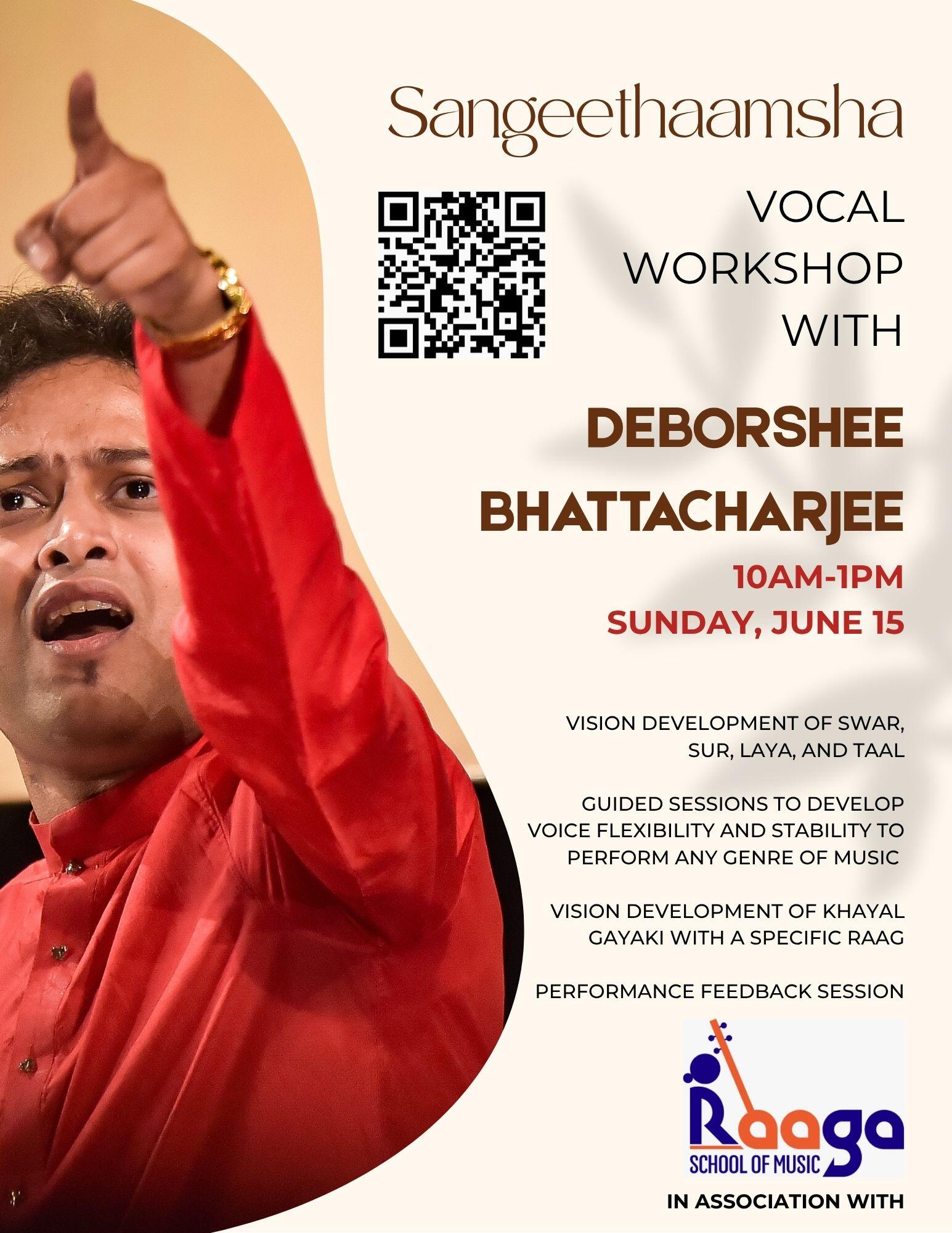 Campaign cover image for Hindustani Vocal Workshop with Deborshee Bhattacharjee