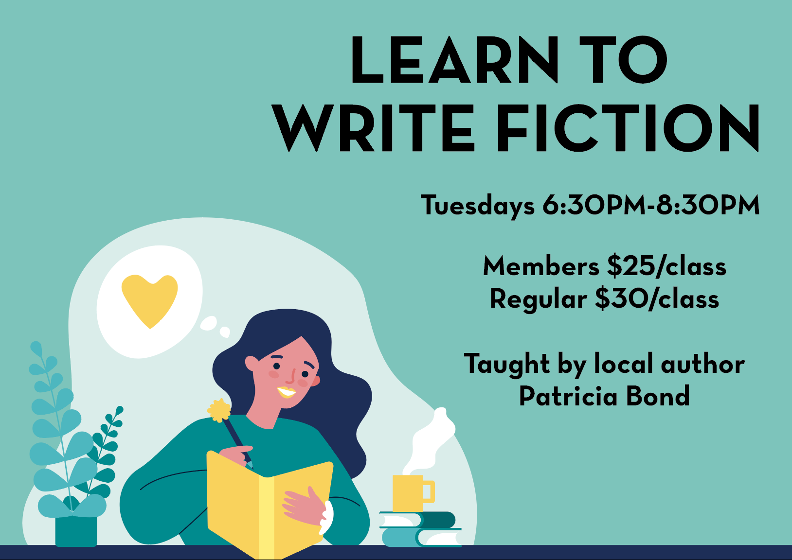 Campaign cover image for 2026 Learn to Write Fiction Sessions
