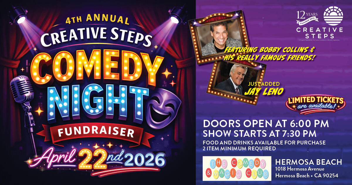 Campaign cover image for Creative Steps 4th Annual Comedy Night Fundraiser 2026