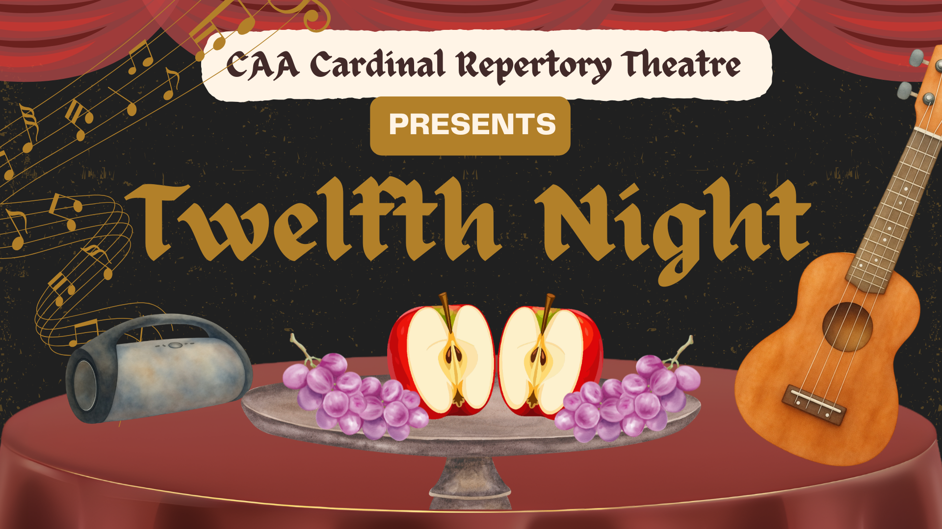 Campaign cover image for 🎭 CAA Cardinal Repertory Theatre: Twelfth Night