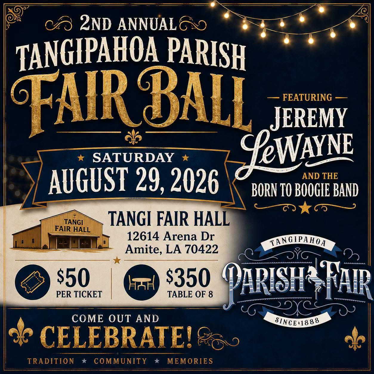 Campaign cover image for 2nd Annual Tangipahoa Parish Fair Ball