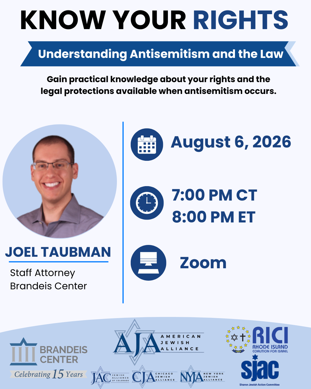 Campaign cover image for AJA: Know Your Rights: Understanding Antisemitism and the Law